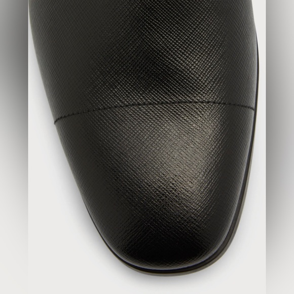 Prada Men's Black Saffiano Leather Monk Strap Loafers - Picture 5 of 14